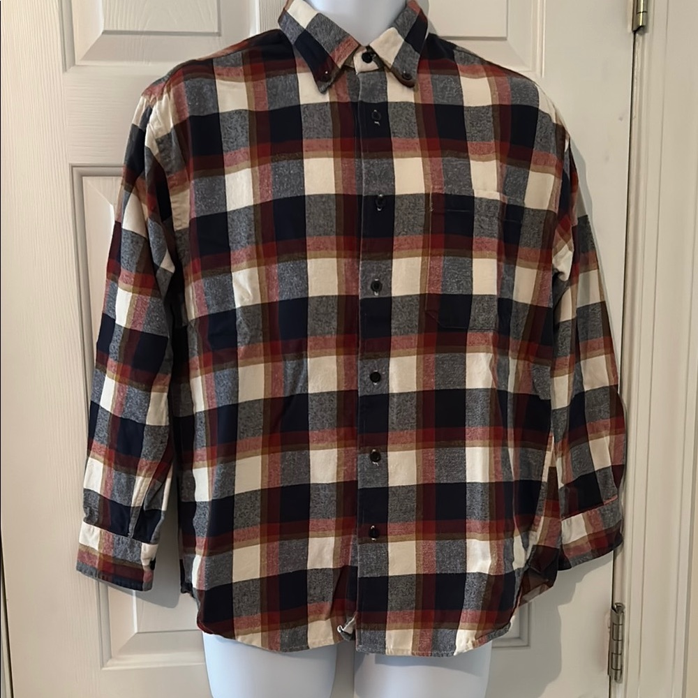 Buck & Buck Velcro closure Plaid Button-Up Shirt